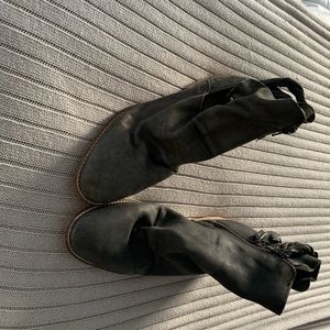 Free People Landslide Ankle Bootie Smoke Sz 8 Grey